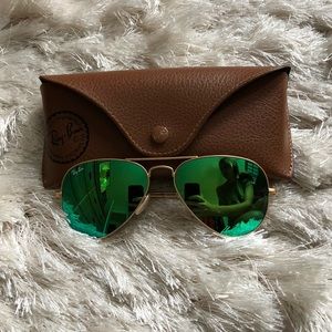 Green lens RayBan Aviator 55mm